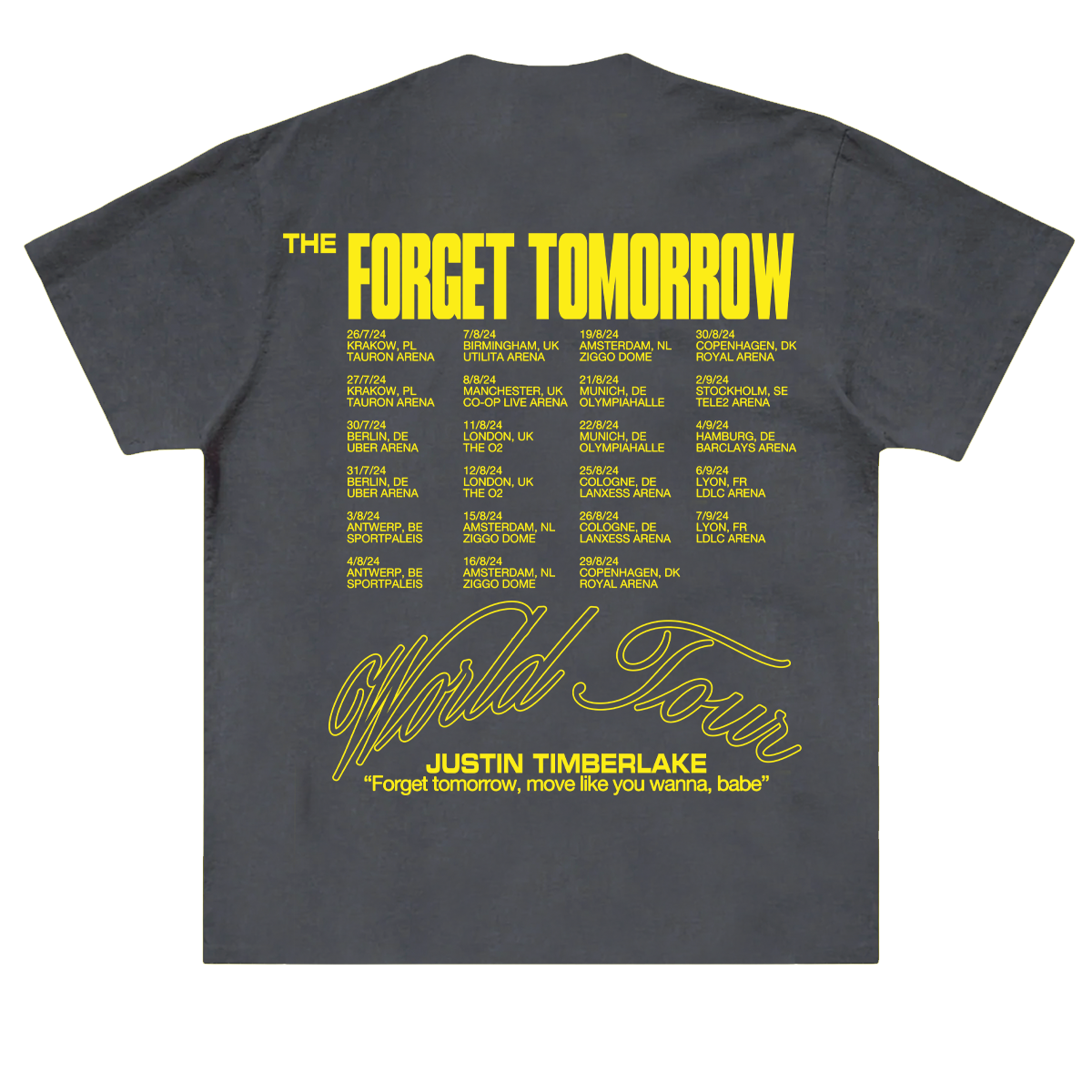 Shadow Black Tour Tee