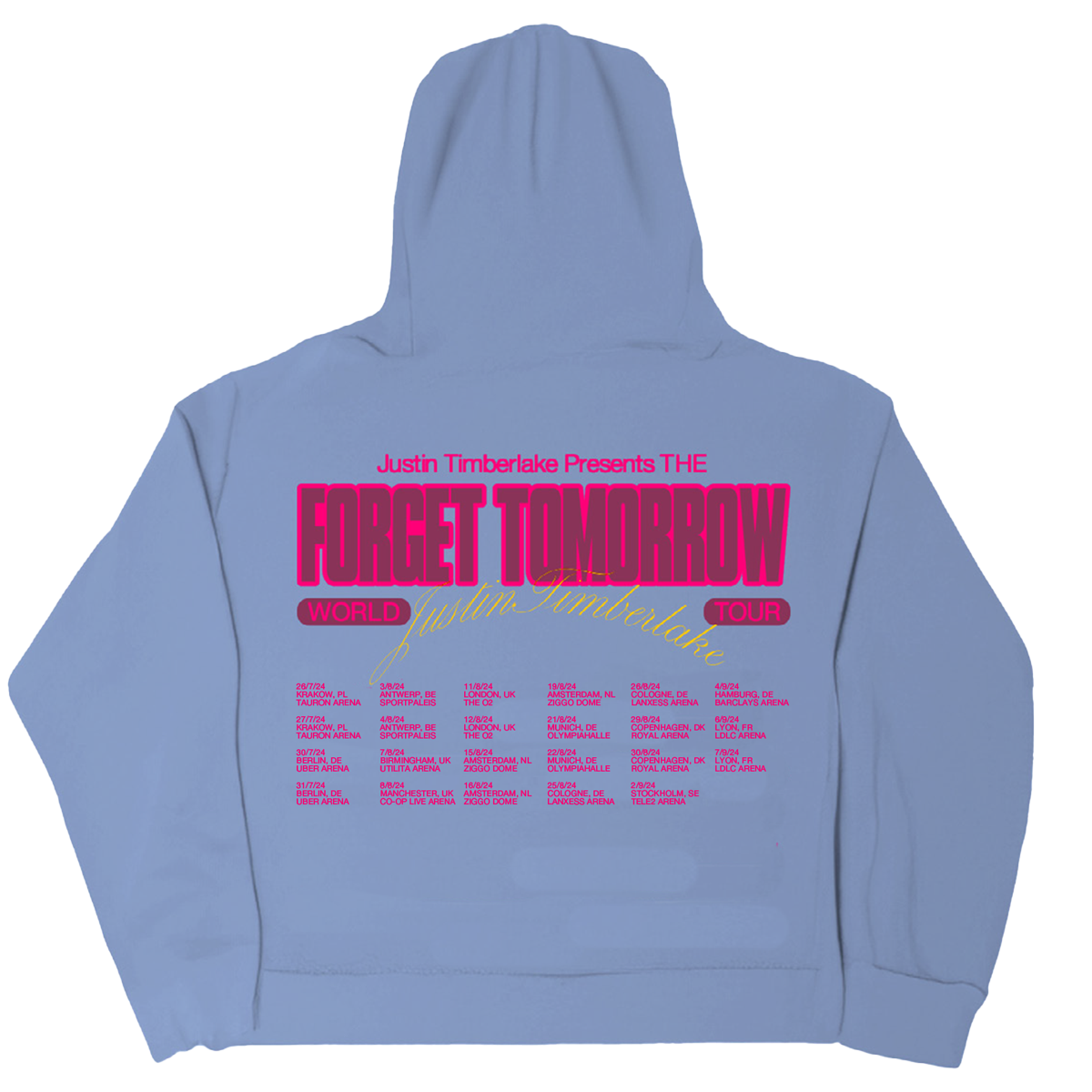 Forget Tomorrow Blue Hoodie